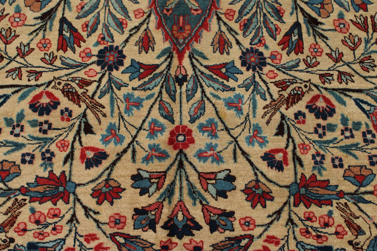 10x13 Navy and Beige Persian Traditional Rug