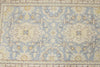 3x12 Blue and Ivory Turkish Oushak Runner