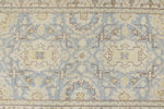 3x12 Blue and Ivory Turkish Oushak Runner