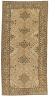 5x11 Brown and Green Turkish Tribal Runner