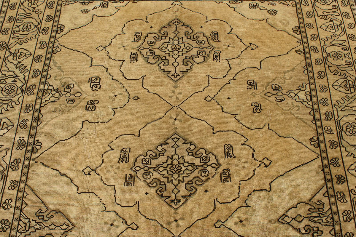 5x11 Brown and Green Turkish Tribal Runner