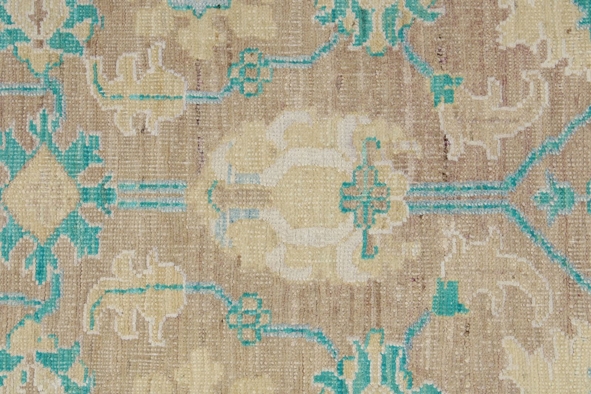 3x15 Purple and Blue Turkish Oushak Runner