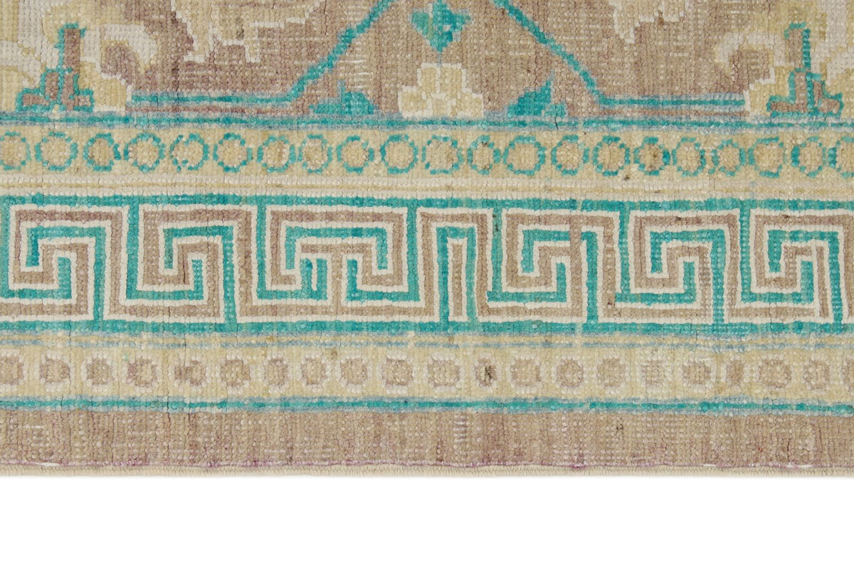 3x15 Purple and Blue Turkish Oushak Runner