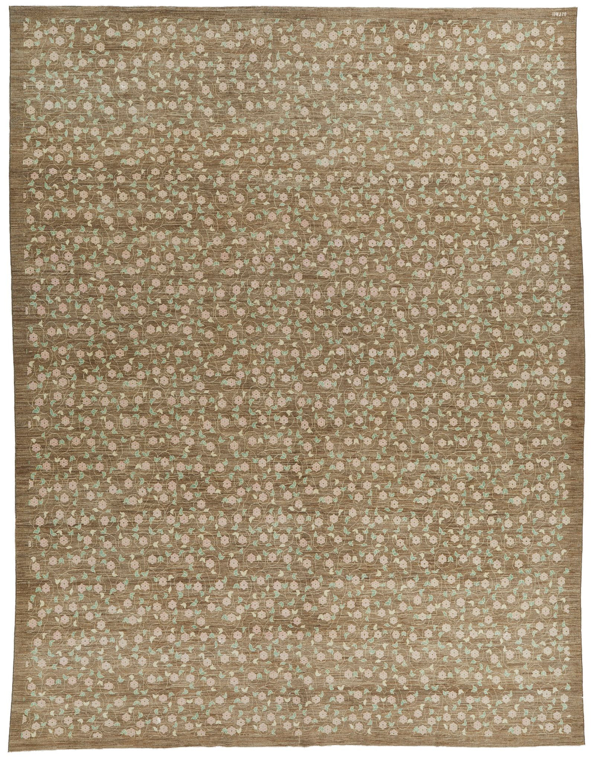10x13 Brown and Multicolor Modern Contemporary Rug