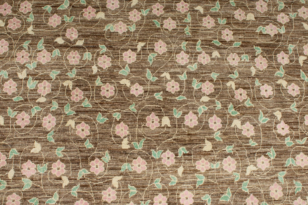 10x13 Brown and Multicolor Modern Contemporary Rug
