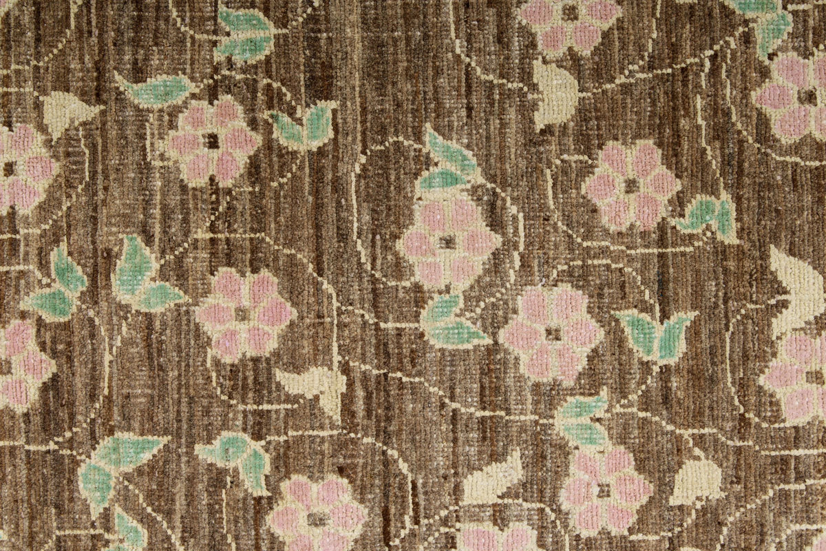 10x13 Brown and Multicolor Modern Contemporary Rug