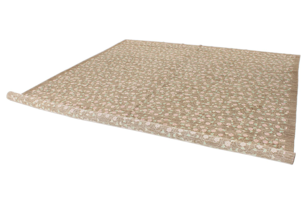 10x13 Brown and Multicolor Modern Contemporary Rug