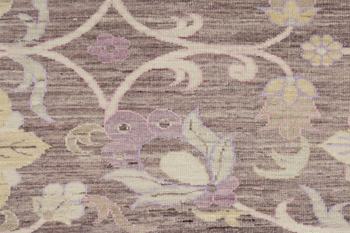 4x20 Light Brown and Ivory Oushak Runner