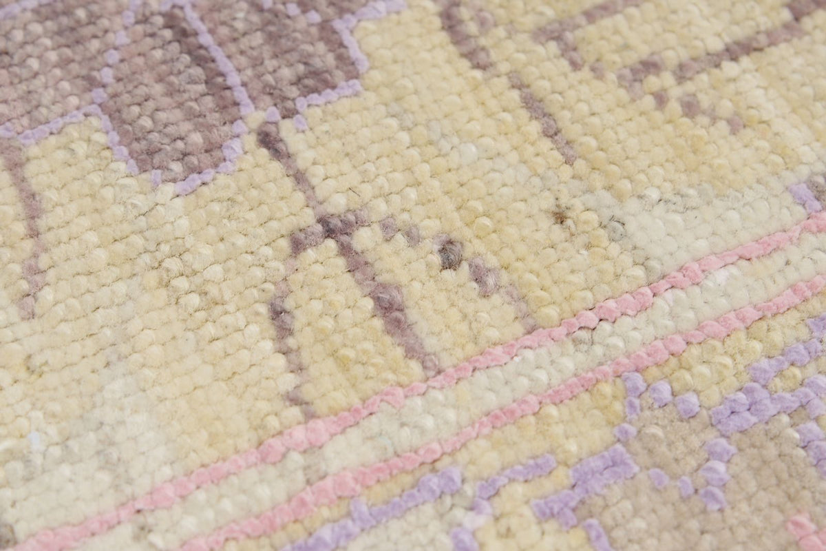 4x20 Light Brown and Ivory Oushak Runner