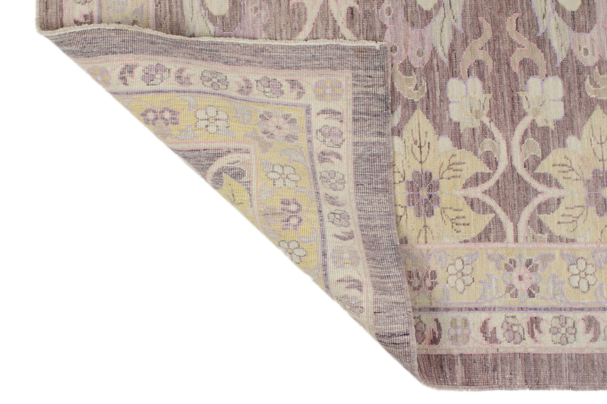 4x20 Light Brown and Ivory Oushak Runner