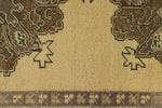 3x7 Brown and Ivory Turkish Tribal Runner