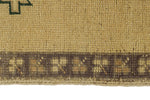 3x7 Brown and Ivory Turkish Tribal Runner