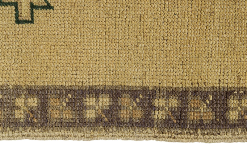 3x7 Brown and Ivory Turkish Tribal Runner