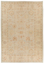 12x17 Blue and Beige Turkish Oushak Rug