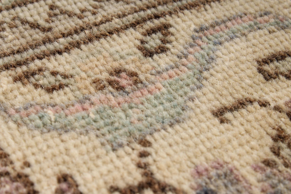 7x9 Purple and Ivory Turkish Traditional Rug