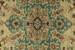 6x10 Ivory and Brown Turkish Traditional Rug