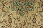6x10 Ivory and Brown Turkish Traditional Rug
