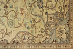 6x10 Ivory and Brown Turkish Traditional Rug