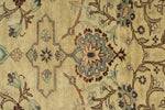 6x10 Ivory and Brown Turkish Traditional Rug