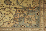 6x10 Ivory and Brown Turkish Traditional Rug