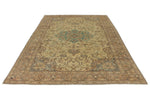 6x10 Ivory and Brown Turkish Traditional Rug