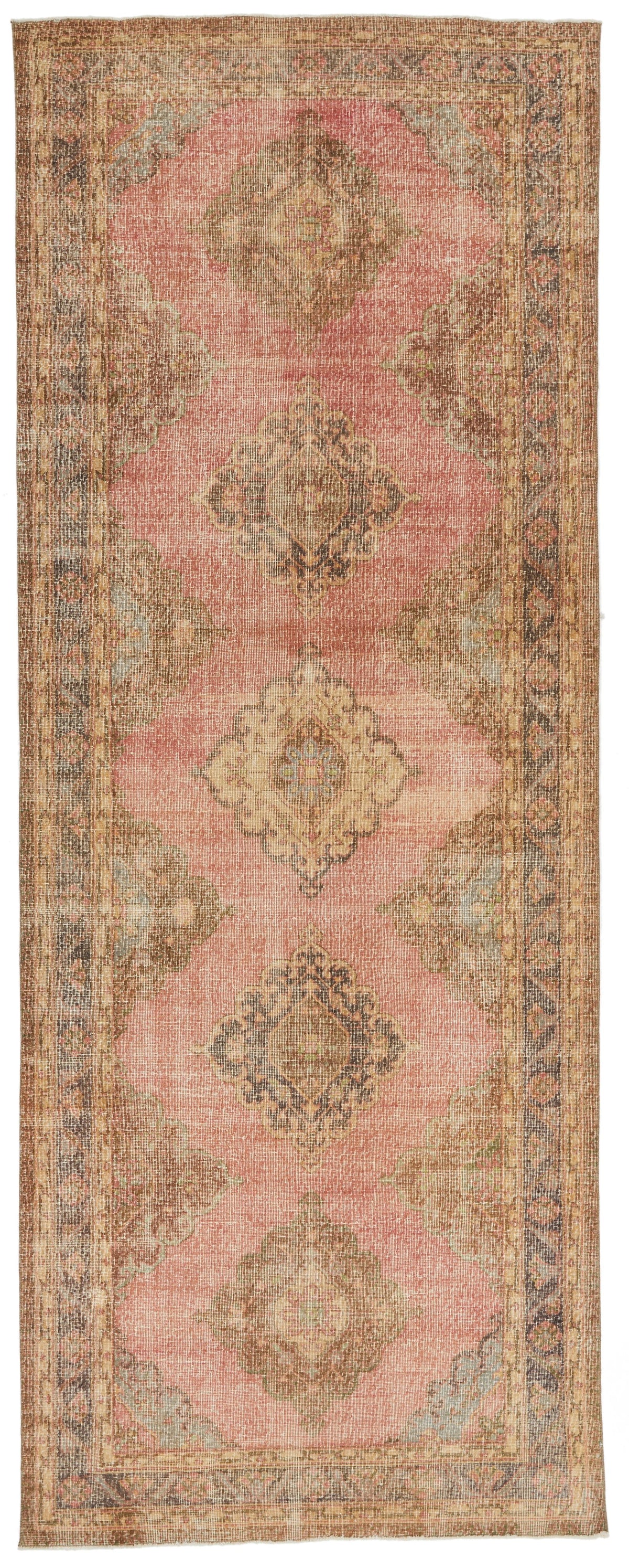 5x12 Red and Brown Turkish Tribal Runner