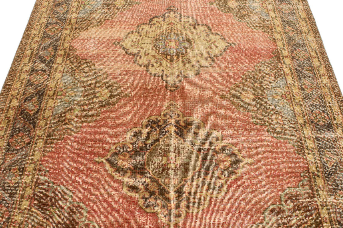 5x12 Red and Brown Turkish Tribal Runner