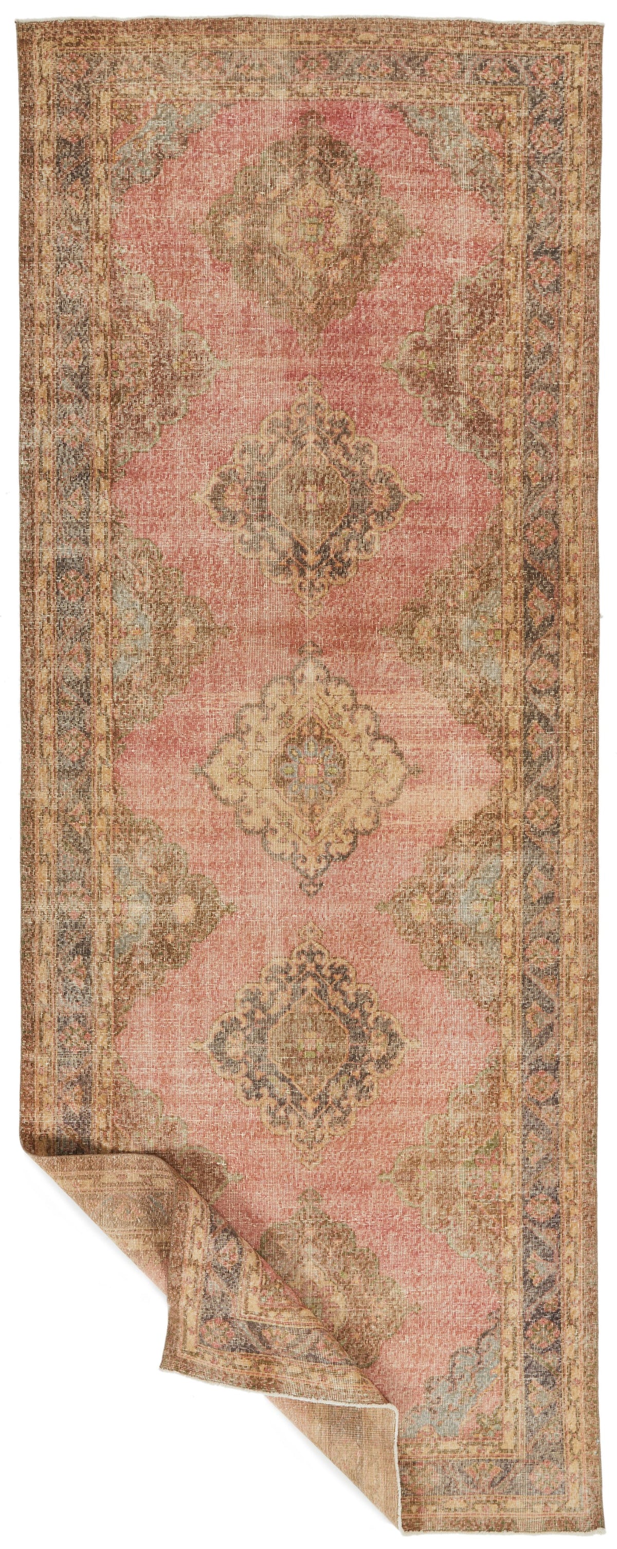 5x12 Red and Brown Turkish Tribal Runner