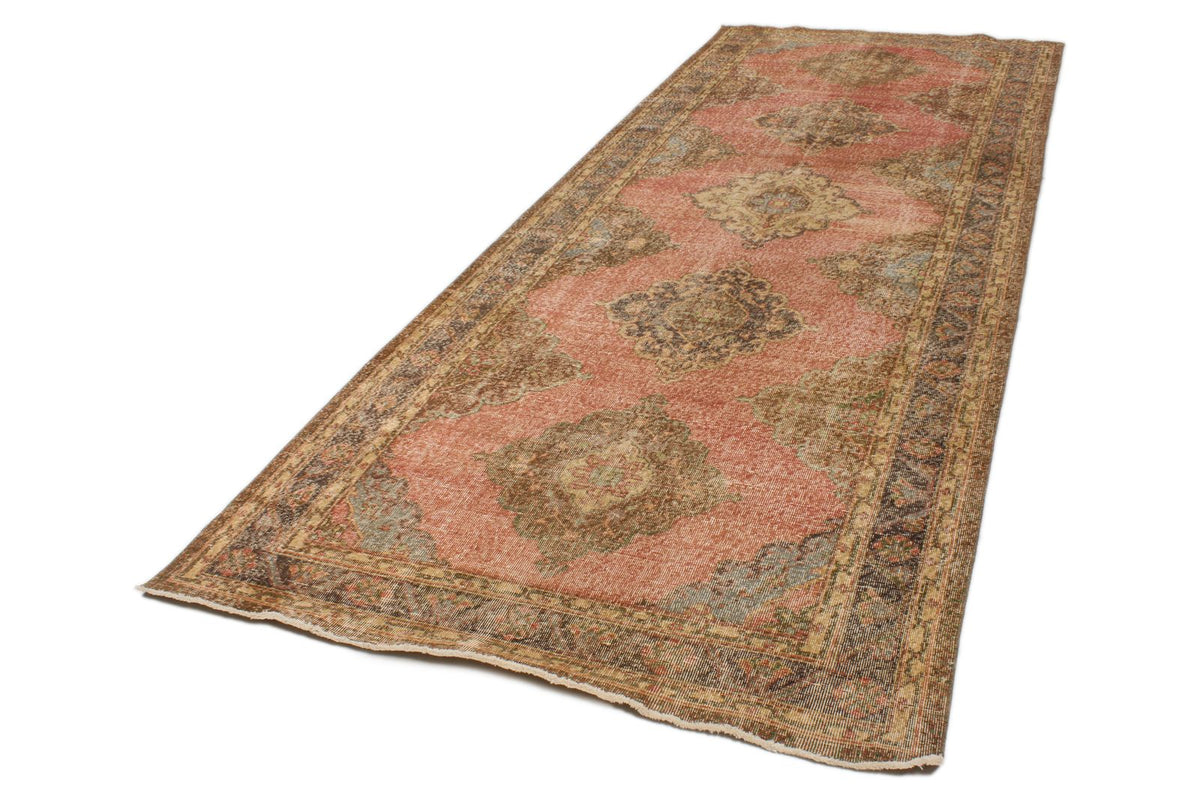 5x12 Red and Brown Turkish Tribal Runner