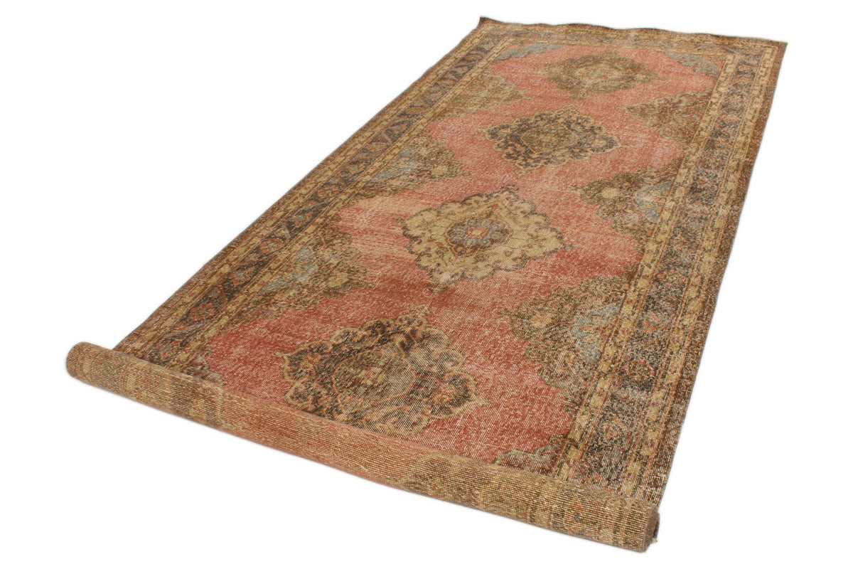 5x12 Red and Brown Turkish Tribal Runner