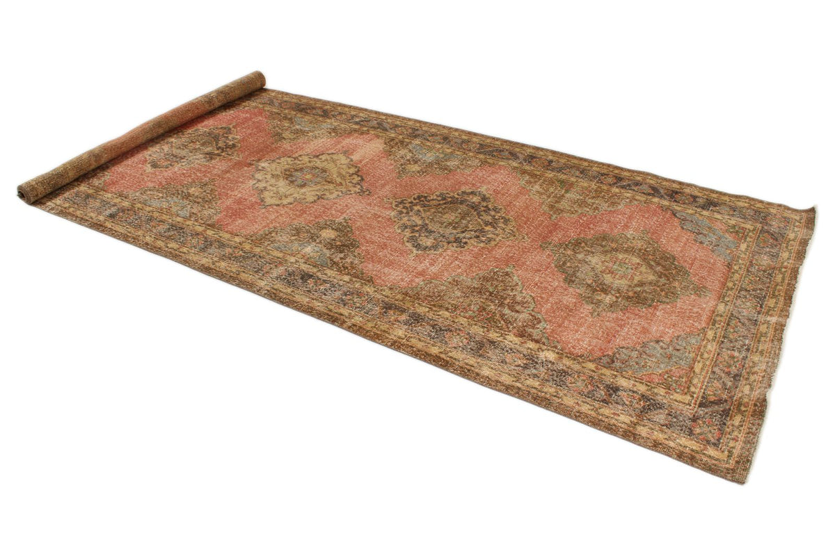 5x12 Red and Brown Turkish Tribal Runner