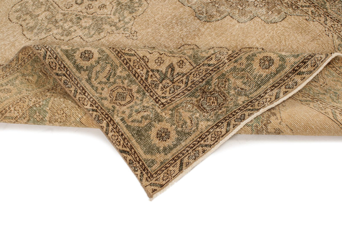 5x13 Ivory and Blue Turkish Tribal Runner
