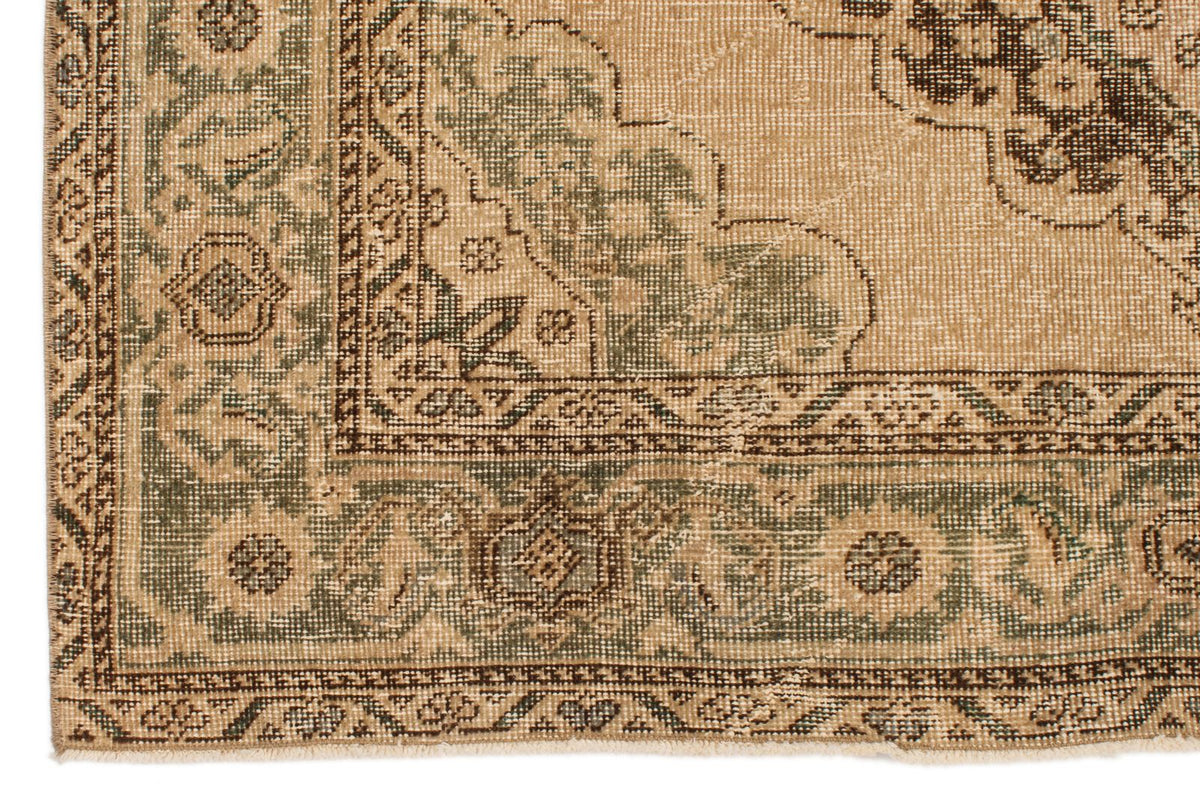 5x13 Ivory and Blue Turkish Tribal Runner