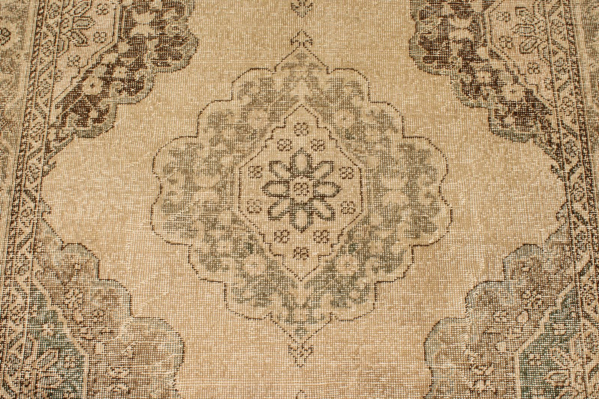 5x13 Ivory and Blue Turkish Tribal Runner