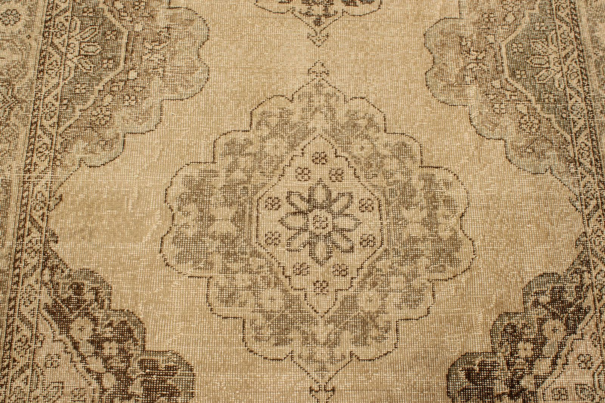 5x13 Ivory and Blue Turkish Tribal Runner
