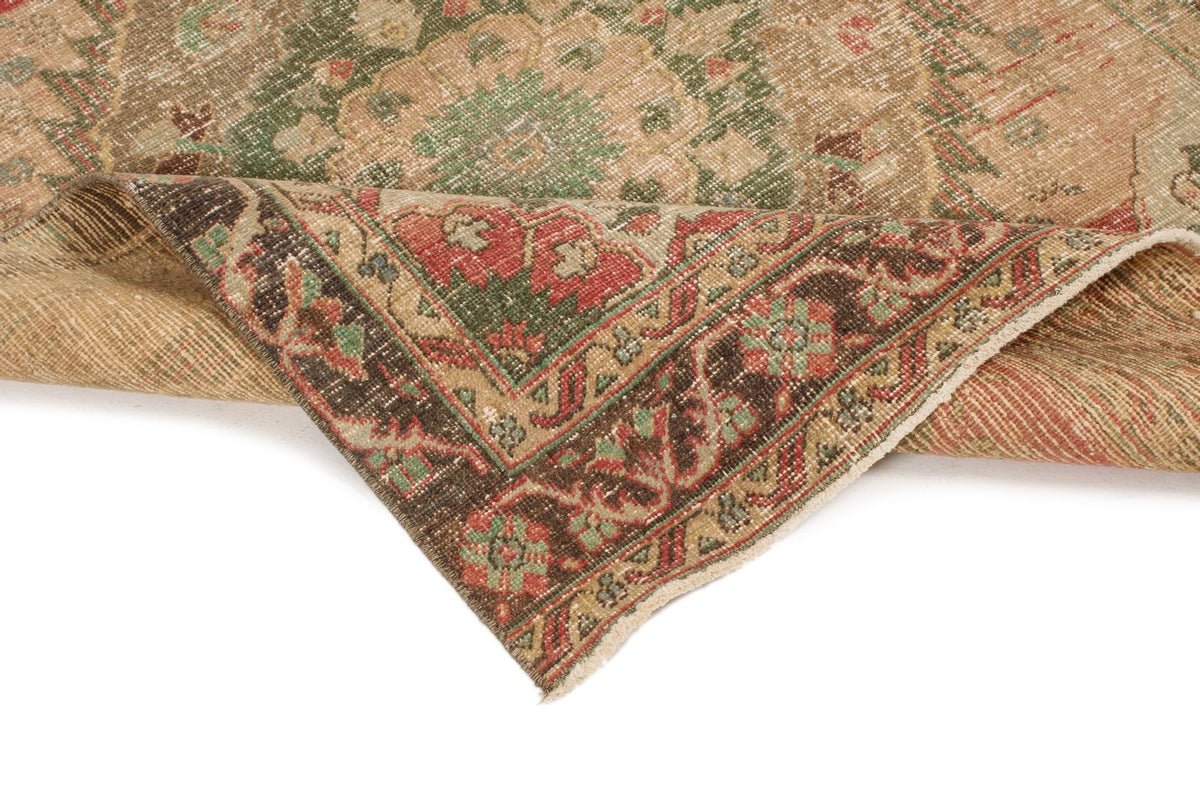 4x12 Brown and Pink Turkish Tribal Runner