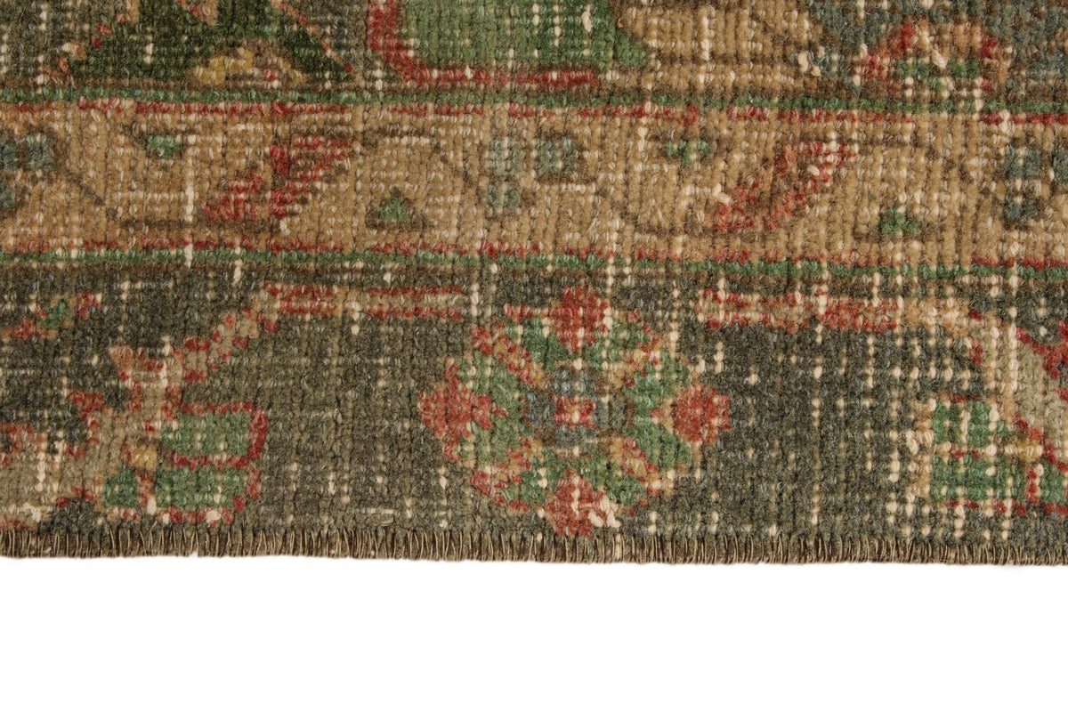 4x12 Brown and Pink Turkish Tribal Runner