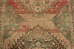 4x12 Brown and Pink Turkish Tribal Runner