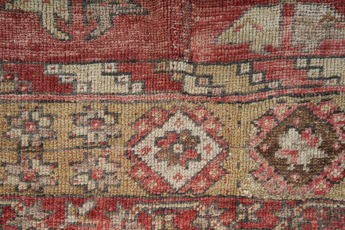 8x13 Red and Multicolor Turkish Tribal Rug