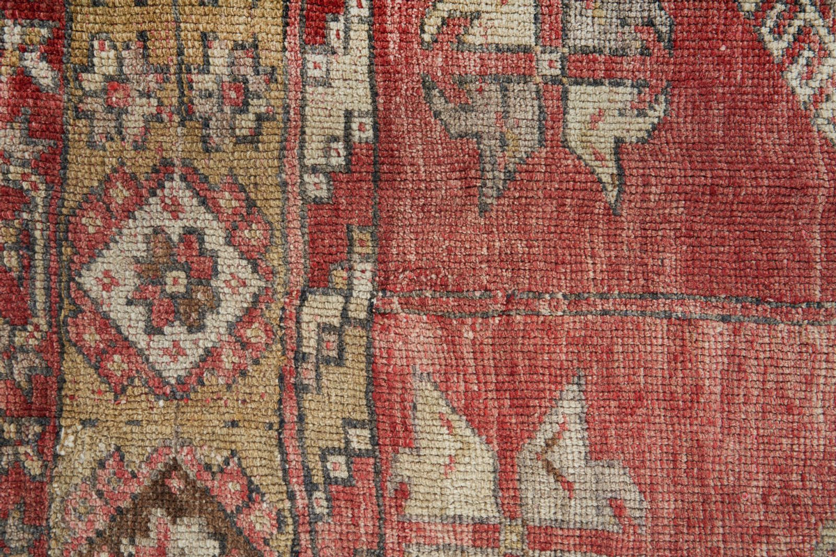 8x13 Red and Multicolor Turkish Tribal Rug