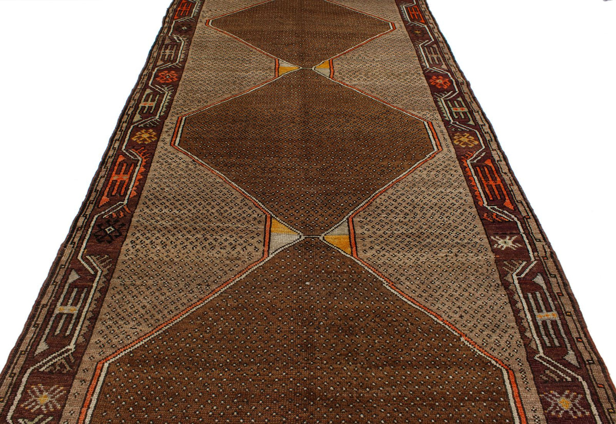 6x13 Camel and Brown Turkish Tribal Runner