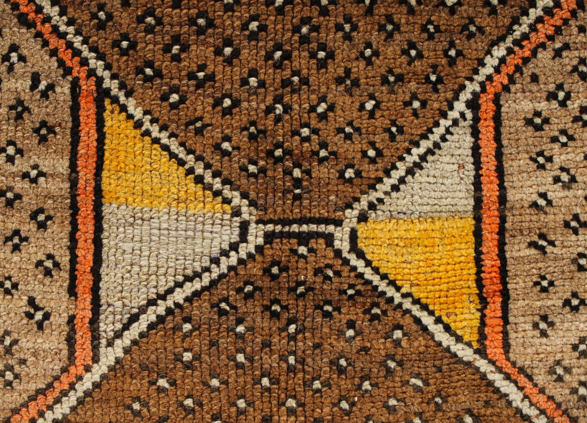 6x13 Camel and Brown Turkish Tribal Runner