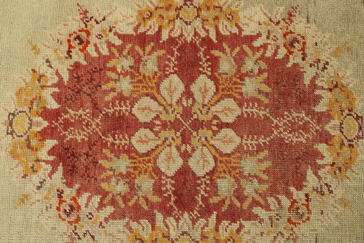 3x12 Ivory and Rust Turkish Tribal Runner