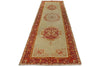 3x12 Ivory and Rust Turkish Tribal Runner