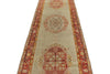 3x12 Ivory and Rust Turkish Tribal Runner
