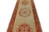 3x12 Ivory and Rust Turkish Tribal Runner