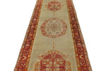 3x12 Ivory and Rust Turkish Tribal Runner