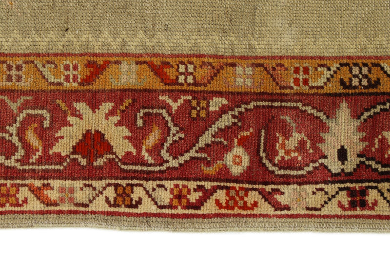 3x12 Ivory and Rust Turkish Tribal Runner