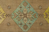 4x11 Beige and Yellow Turkish Tribal Runner