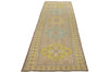 4x11 Beige and Yellow Turkish Tribal Runner